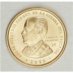 Republic gold 50000 Soles 1979, KM279, choice BU, Garci 