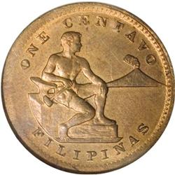 USA Administration error 1 Centavo 1937-M, KM-179, MS65 