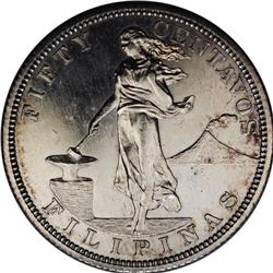 USA Administration 50 Centavos Proof 1906, KM-167, bril 