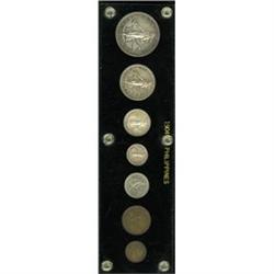 USA Administration 7-piece date set 1904, consisting of 