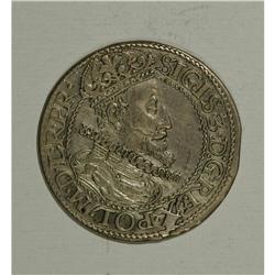 Danzig. Sigismund III 1/4 Talar - Two Dates, KM6 1615, 