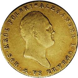 Alexander I of Russia gold 25 Zlotych 1818-IB, KM-C102, 