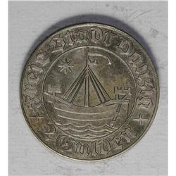 Danzig Free City .500-fine silver 2 Gulden 1932, KM-155 