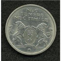 Danzig Free City nickel 5 Gulden 1935, KM-158, UNC. 