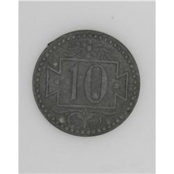 Danzig Free City 10 Pfennig 1920 KM-Tn1 & 2, the token 