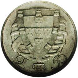 Republic 2 1/2 Escudos 1937, KM580, MS62 NGC, fully lus 