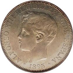 Alfonso XIII Peso 1895 PGV, KM-24 