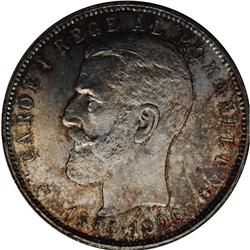 Carol I 5 Lei 1906, KM35, superb brilliant UNC with gor 