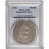 Image 3 : Peter I. Ruble 1724, Diakov-23, Uzd-0617, AU50 PCGS. Bo 
