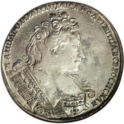 Anna. Rouble 1732, Moscow Bit-53 var., XF40 NGC. Nicely 
