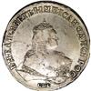 Image 1 : Elizabeth. Rouble 1748 C??, Bit-263, about XF with a re 