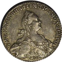 Catherine II. Rouble 1776 C??-??, Bit-221, sharply stru 