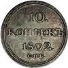 Image 2 : Alexander I. 10 Kopecks 1802 C??-A?, Bit-59, Choice XF- 