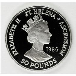 Elizabeth II, Proof Platinum 50 Pounds 165th Anniversar 