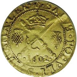 James VI gold Sword & Sceptre 1602,S-5460, 8th coinage, 