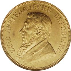 Republic gold Pond 1898, KM-10.2, MS62 NGC Reserve Bank 