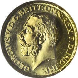 George V gold Proof Sovereign 1923-SA, S-4004, PR66 NGC 