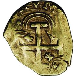 Seville: Carlos II (1665-1700) gold 2 Escudos cob, Fr-2 