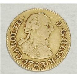 Carlos III (1759-88) gold Half Escudos, lot of 3 pieces 