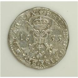 Flanders. Philip IV Patagon 1633, KM34, Delm 297, Daven 