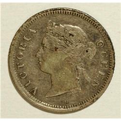 Victoria silver 5 Cents 1879-H, KM-10, Choice gray-tone 