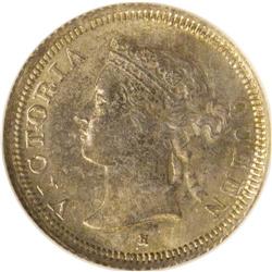 Victoria silver 5 Cents 1880-H, KM-10, MS63 NGC, anothe 