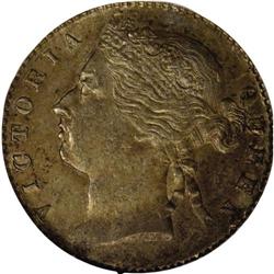 Victoria silver 10 Cents 1873, KM-11, AU58 NGC, golden 