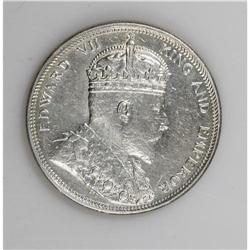Edward VII silver Dollar 1904, KM-25, Brilliant UNC, li 