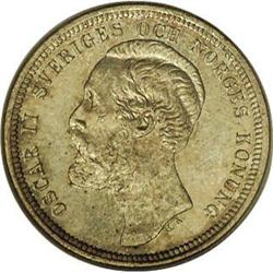 Oscar II Krona 1887-EB, KM747, Proof 64 PCGS Eliasberg, 