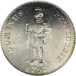 Bern. Half Thaler 1797, KM-151, MS63 NGC, a flashy and 