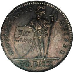 Vaud. 40-Batzen (Thaler) 1812, KM-17, another piece, th 
