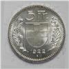 Image 4 : Confederation. 5 Francs 1922-B, 