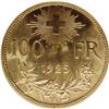 Image 2 : Confederation. Gold 100 Francs 1925-B, KM-39, MS64 NGC, 