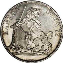 Schwyz. 5 Francs 1867, KM-S9 