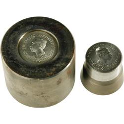 A set of hubs and dies for a medal, Rama V facing left/ 