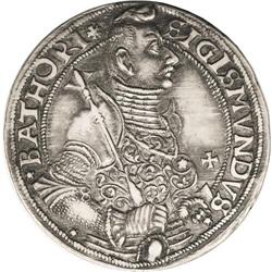Prince Sigismund Bathori silver Thaler 1595, Dav-8804, 