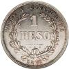 Image 2 : Silver Peso 1878-A, KM-17a, AU55 NGC, attractive light 