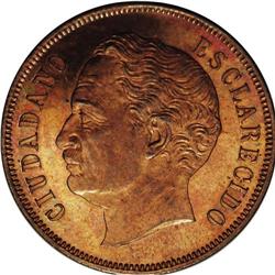 Republic Pattern 2 Centavos 1863-E, KM-E2, choice Proof 