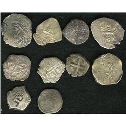 Hoard of Cob 2 Reales, a group of 10 Potosi and Lima pi 