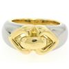 Image 2 : Bulgari 18kt Yellow and White Gold Dual Open Heart Ring