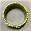 Image 2 : Vintage 1930's Green Floral Design Celluloid Bangle Bracelet