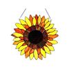 Image 1 : Tiffany-style Sunflower Art Glass Window Panel