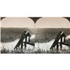 Image 1 : Vintage Keystone Stereoview Card, Flooding A Rice Field, South Carolina