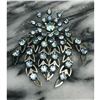 Image 2 : Vintage Mid Century Light Blue Rhinestone Starburst Brooch
