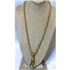 Image 2 : French Designer Givenchy Gold Tassel Necklace