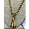 Image 3 : French Designer Givenchy Gold Tassel Necklace