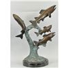 Image 1 : Signed Marius, Limited Edition Bronze Fish Yacht Sculpture