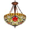 Image 1 : Tiffany-style Inverted Ceiling Pendant