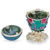 Image 3 : Faberge-style Royal Russian Pansy, Trinket Jewel Box