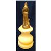 Image 2 : 19th Century Small Virgin Mary Statue on Alabaster Plinth